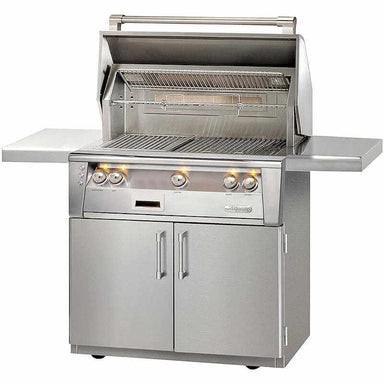Alfresco ALXE 36-Inch Freestanding Gas Grill With Sear Zone And Rotisserie With Marine Armour | Stainless Steel Finish