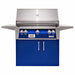 Alfresco ALXE 36-Inch Freestanding Gas Grill With Sear Zone And Rotisserie With Marine Armour | Ultramarine Blue