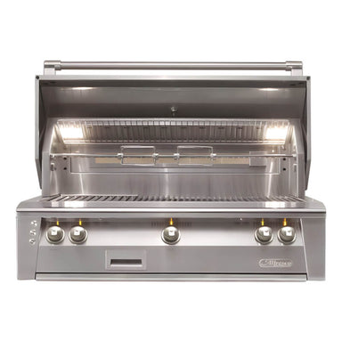 Alfresco ALXE 42-Inch Built-In Gas Grill With Rotisserie With Marine Armour | In Stainless Steel Finish