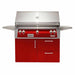 Alfresco ALXE 42-Inch Gas Grill on Deluxe Cart With Rotisserie | Carmine Red