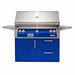 Alfresco ALXE 42-Inch Gas Grill on Deluxe Cart With Rotisserie | Ultramarine Blue