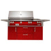 Alfresco ALXE 56-Inch Freestanding Gas Deluxe Grill With Rotisserie, And Side Burner | Carmine Red