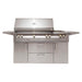 Alfresco ALXE 56-Inch Freestanding Gas Deluxe Grill With Rotisserie, And Side Burner | Signal Gray