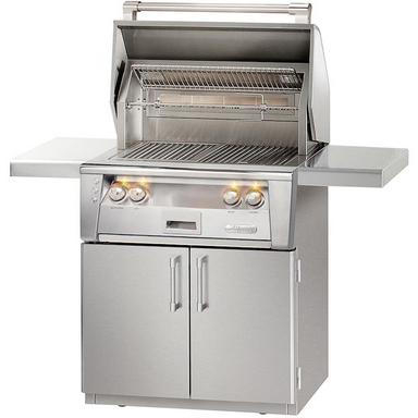 Alfresco ALXE 30-Inch Freestanding Gas Grill w/ Sear Zone & Rotisserie With Marine Armour | Stainless Steel
