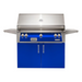 Alfresco ALXE 42-Inch Freestanding Gas Grill With Sear Zone And Rotisserie With Marine Armour | Ultramarine Blue