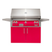 Alfresco ALXE 42-Inch Freestanding Gas Grill With Sear Zone And Rotisserie | Raspberry Red