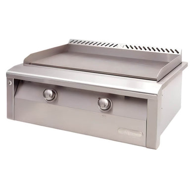 Alfresco 30 Inch Stainless Steel Built-In Gas Griddle With Marine Armour | 3/5 Inch Griddle Surface