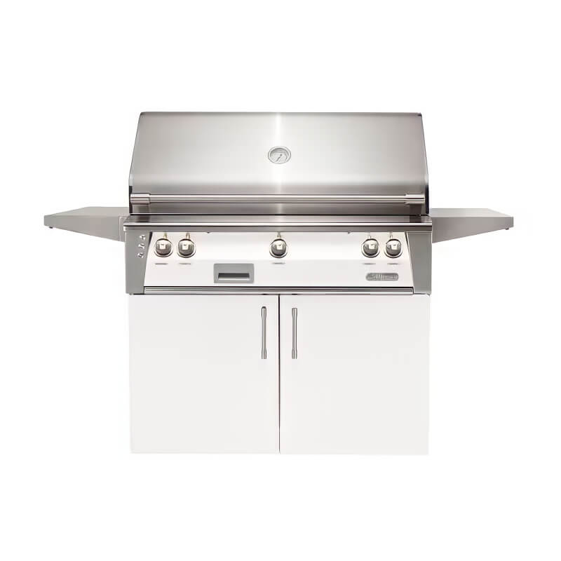 Alfresco Grills ALXE-42C-S9003 Alfresco ALXE 42-Inch Grill With Rotisserie With Marine Armour in Signal White Gloss