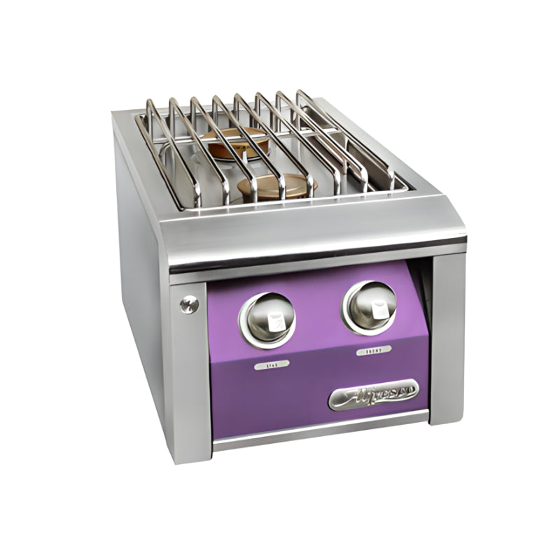Alfresco Built-In Double Side Burner With Marine Armour | Lilac