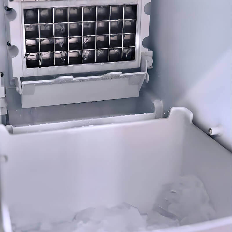 American Made Grills 15-Inch 50 Lbs Capacity Outdoor Rated Ice Maker | Ice Bin