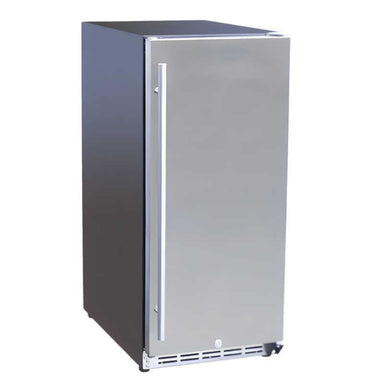 American Made Grills 15 Inch 3.2 Cu. Ft. Outdoor Refrigerator | Stainless Steel Door w/ Front Venting