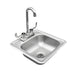 American Made Grills 15x15 Inch Drop-in Sink - Full View Front | Stainless Steel Construction