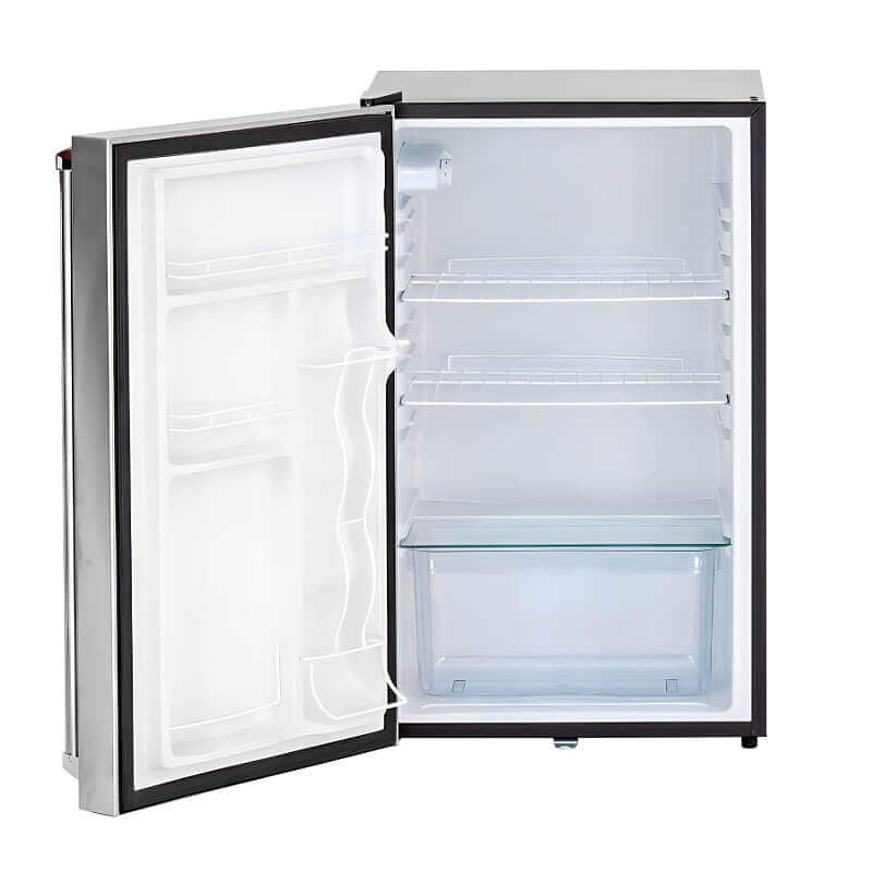 American Made Grills 21-Inch 4.2 Cu. Ft. Deluxe Compact Refrigerator | Wire Shelves and Crisper Drawer