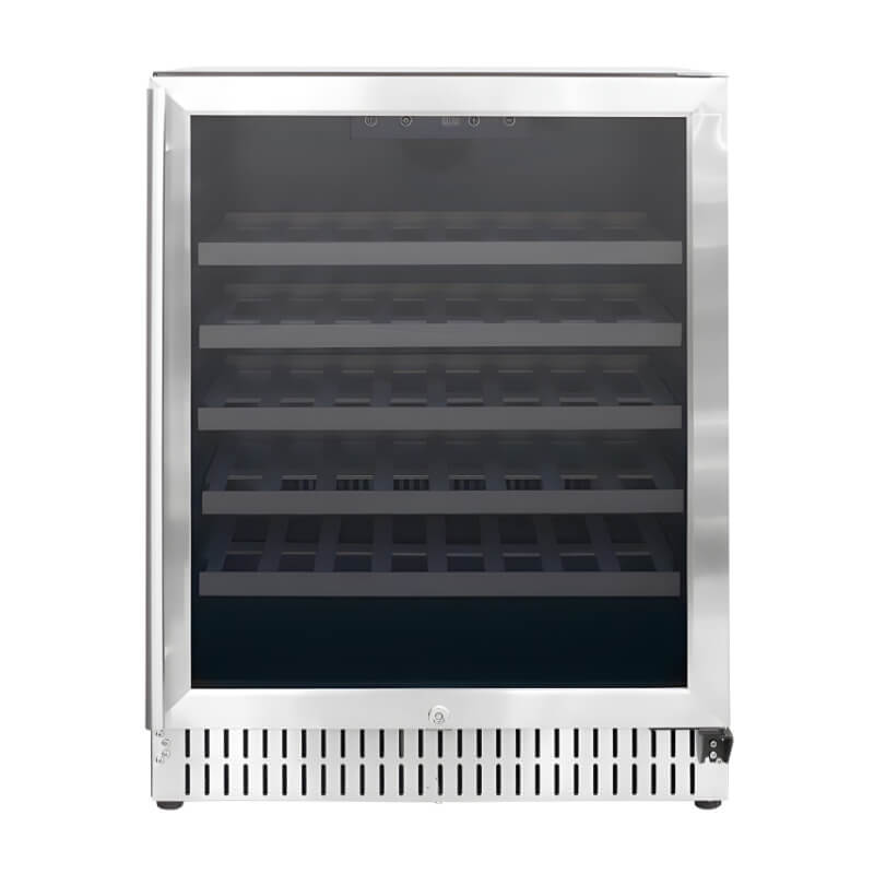 American Made Grills 24 Inch 5.3 Cu. Ft. Outdoor Single Zone Wine Cooler | Front Ventilation