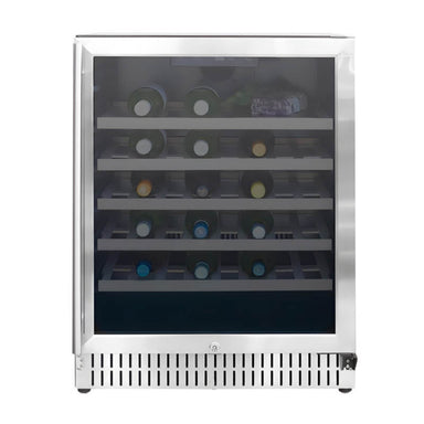 American Made Grills 24 Inch 5.3 Cu. Ft. Outdoor Single Zone Wine Cooler | 46 Bottle Capacity