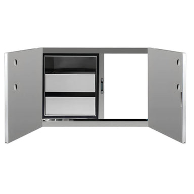 American Made Grills 36 Inch Two Drawer Dry Storage and Access Door Combo | With Single Access Door