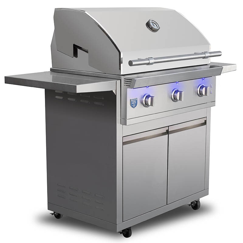 American Made Grills Atlas 36 Inch Freestanding Grill | Grill Cart With Double Door