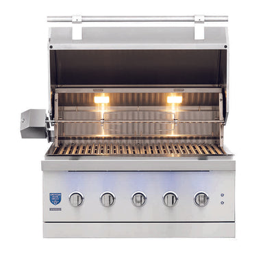 American Made Grills Encore 36 Inch Hybrid Built In Grill | Double Lined Grill Hood