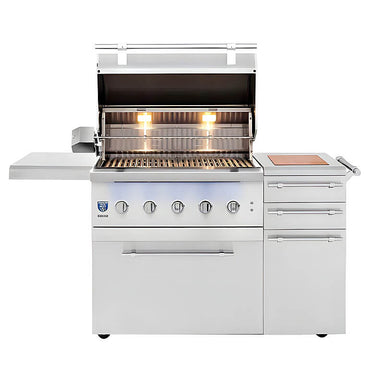American Made Grills Encore 36 Inch Hybrid Freestanding Grill | Double Lined Grill Hood