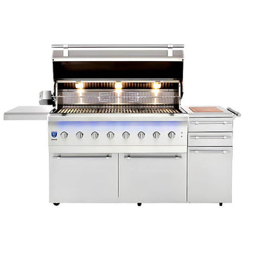 American Made Grills Encore 54 Inch Hybrid Freestanding Grill | Halogen Lights Built-In