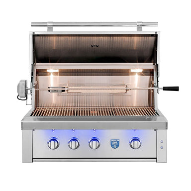 American Made Grills Estate 36 Inch Built In Gas Grill | Double-Lined Grill Hood