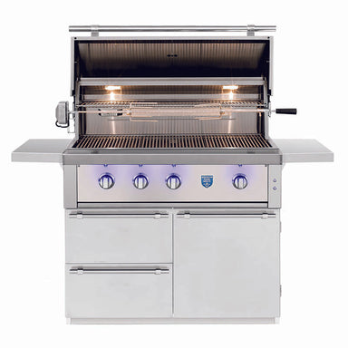 American Made Grills Estate 42 Inch Freestanding Grill | Rotisserie Kit Installed