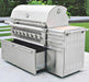 American Made Grills Muscle 54 Inch Hybrid Freestanding Grill | Multi-Fuel Storage Drawers