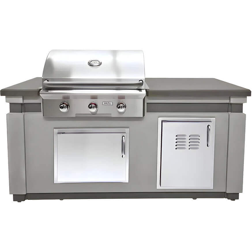 American Outdoor Grill T Series 30 Inch 3 Burner Built-In Gas Grill | Shown in Grill Island