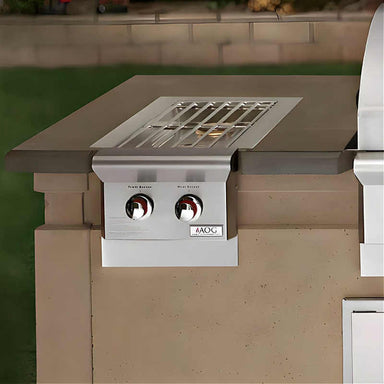 American Outdoor Grill T Series Built-In Double Side Burner | Installed in Grill Island