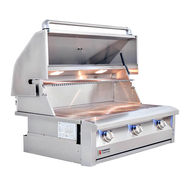 American Renaissance Grill 42 Inch 3 Burner Freestanding | Built-In Grill Lights Gas Grill