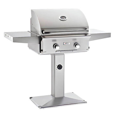 American Outdoor Grill T Series 24 Inch 2 Burner Patio Pedestal Gas Grill