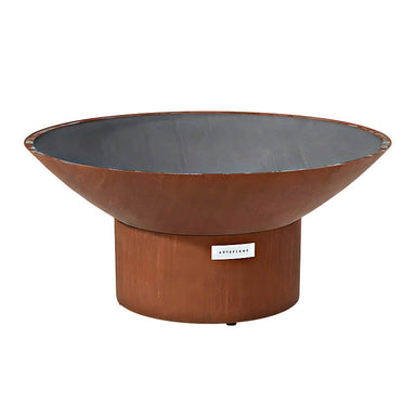 Arteflame Low Round Base Classic 40 Inch Fire Pit Made From Carbon Steel