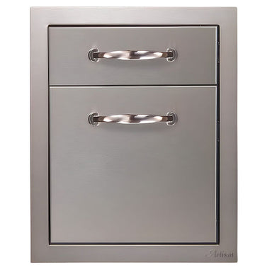 Artisan 17-Inch Stainless Steel Double Drawer With Marine Armour