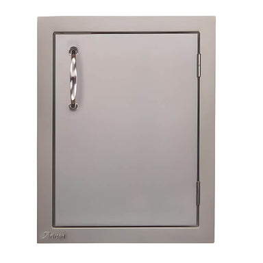 Artisan 17-Inch Stainless Steel Single Vertical Access Door With Marine Armour | Right Hinge