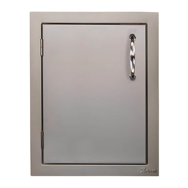 Artisan 17-Inch Stainless Steel Single Vertical Access Door With Marine Armour | Left Hinge