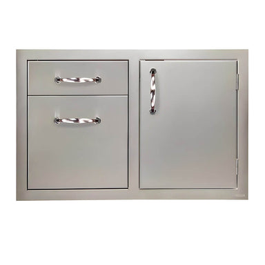 Artisan 32-Inch Single Access Door & Double Drawer Combo With Marine Armour | Right Side Single Access Door