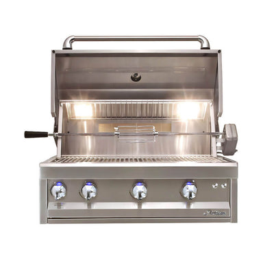 Artisan Professional 32-Inch 3 Burner Built-In Gas Grill With Marine Armour | Rotisserie Kit Included