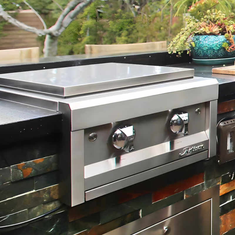Artisan Stainless Steel Built-In Power Burner | Installed in Outdoor Kitchen