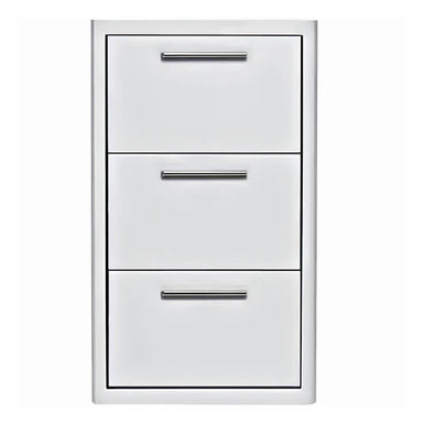 Blaze 16 Inch Stainless Steel Triple Access Drawer  | Raised Mounting