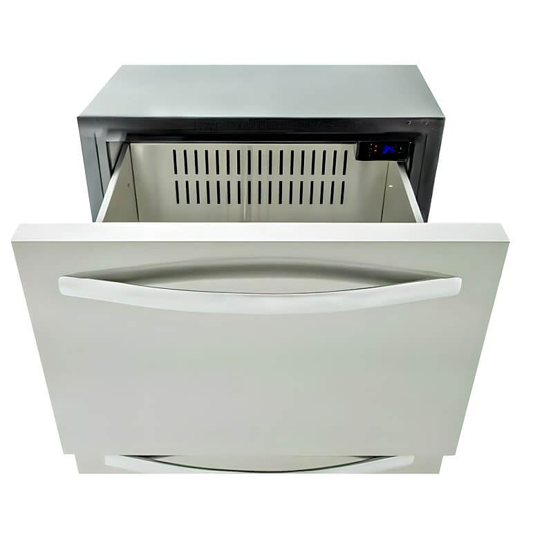Blaze 23.5 Inch 5.1 Cu. Ft. Double Drawer Refrigerator | Soft-Closing Drawer Glides
