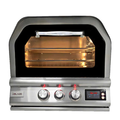 Blaze 26 Inch Pizza Oven Built In with Grease Tray