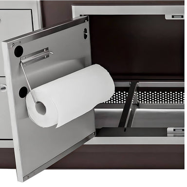 Blaze 32 Inch Stainless Steel Double Access Door With Paper Towel Holder | Interior Paper Towel Holder