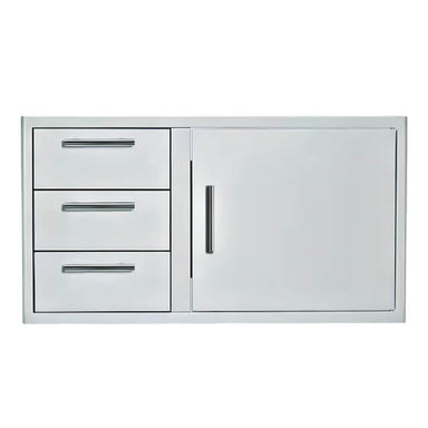 Blaze 39 Inch Stainless Steel Access Door And Triple Drawer Combo | 304 Stainless Steel Construction