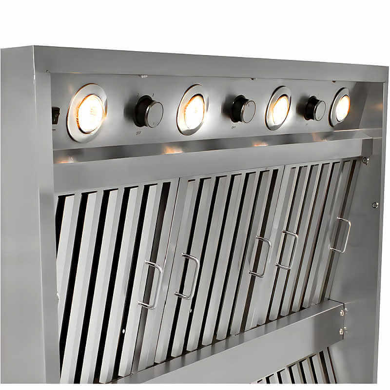 Blaze 42-Inch 2000 CFM Stainless Steel Outdoor Vent Hood | Retractable Control Panel
