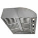 Blaze 42-Inch 2000 CFM Stainless Steel Outdoor Vent Hood | Commercial Baffles