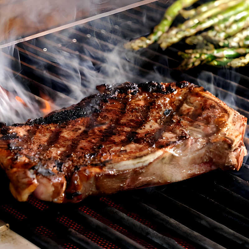 Blaze Infrared Searing Burner | Shown Searing a Steak