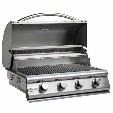 Blaze Prelude LBM 32 Inch 4-Burner Built In Gas Grill | Double Walled Grill Hood