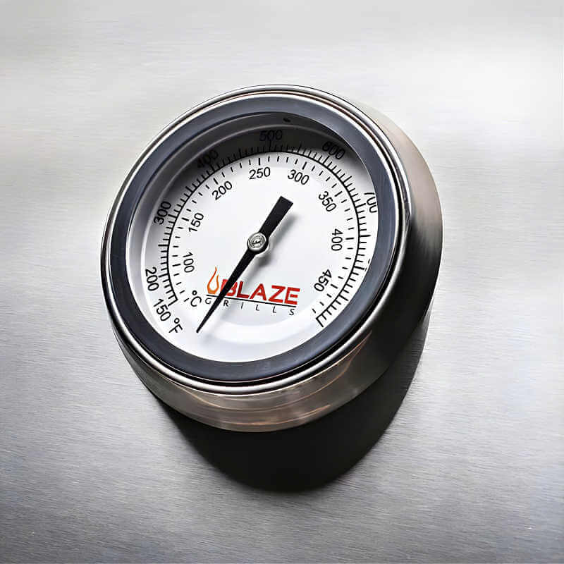 Blaze Premium LTE 40 Inch 5-Burner Built-In Gas Grill | Analog Temp Gauge