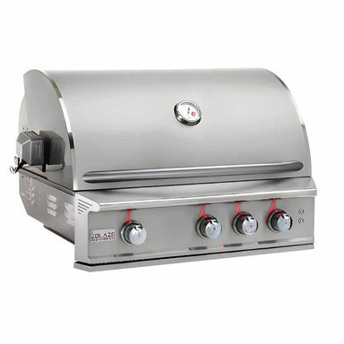 Blaze Professional LUX 34 Inch 3 Burner Built-In Gas Grill With Rear Infrared Burner