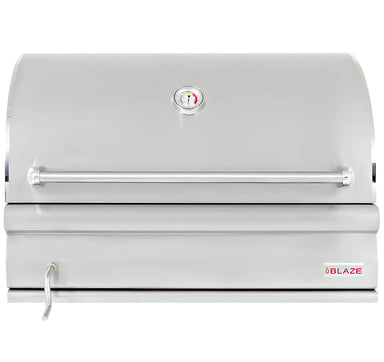 Blaze 32 Inch Built In Stainless Steel Charcoal Grill with Stainless Steel Construction